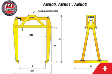 Crane Attachments - Consani Brick Grab 2